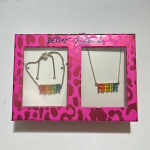 Betsey Johnson Gummy Bear Bracelet and Necklace Set